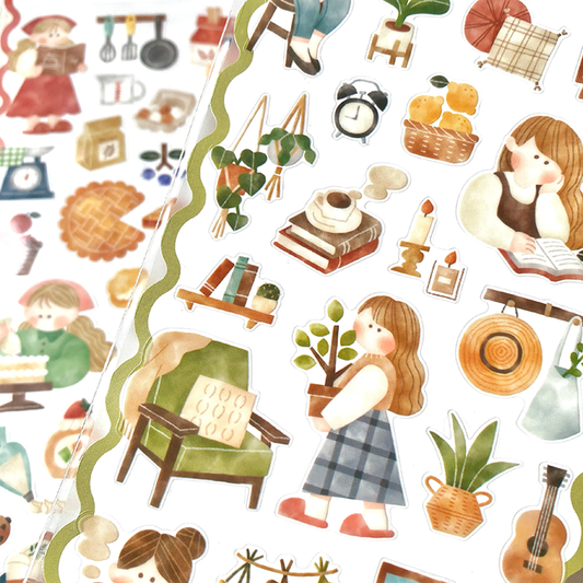 MIND WAVE | Pegatinas Routine Charm - Tarde en casa