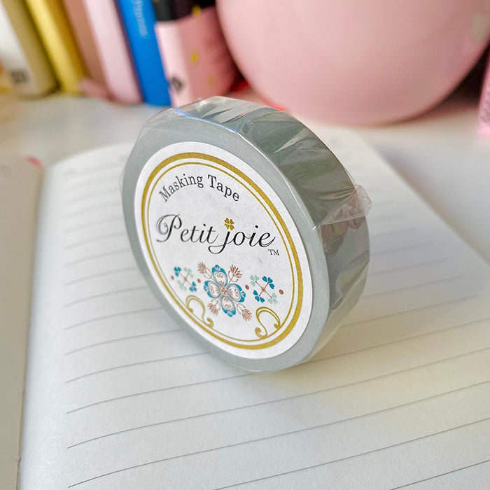 NICHIBAN | Washi tape liso 1,5cm x 18m , Gris claro