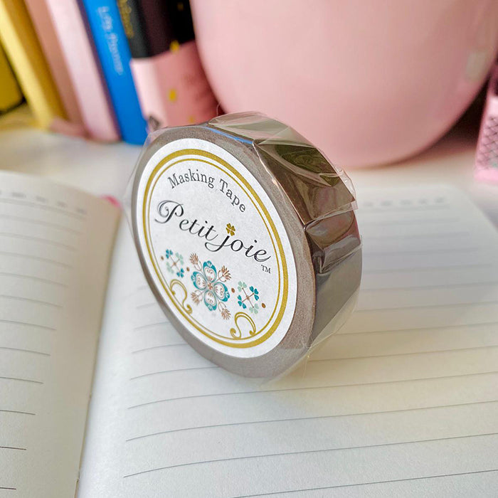 NICHIBAN | Washi tape liso 1,5cm x 18m , Color chocolate