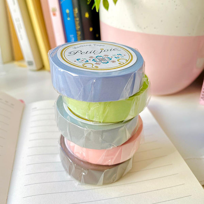 NICHIBAN | Washi tape liso 1,5cm x 18m , Color chocolate