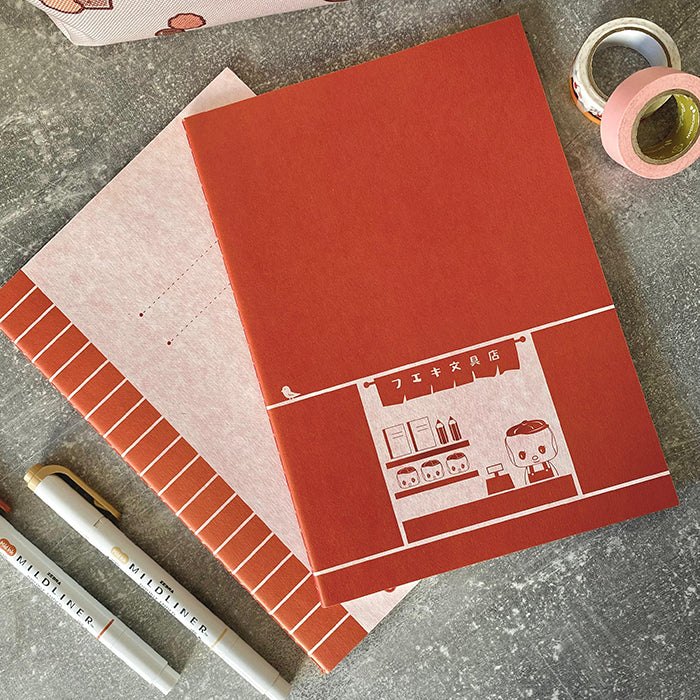 Libreta japonesa estilo vintage con dibujo kawaii y papel de buena calidad
