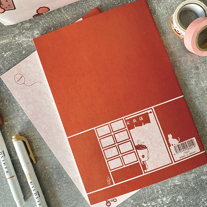 Libreta japonesa estilo vintage con dibujo kawaii y papel de buena calidad