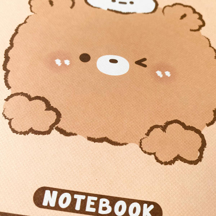 Joytop | Libreta de ositos tamaño B5 a líneas - Chocolate con leche