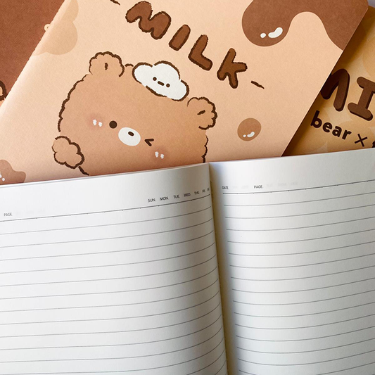 Joytop | Libreta de ositos tamaño B5 a líneas - Osito cuadrícula