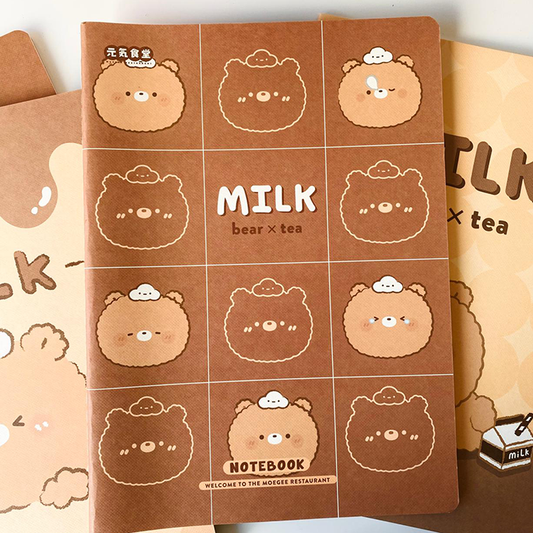 Joytop | Libreta de ositos tamaño B5 a líneas - Osito cuadrícula