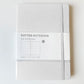 libretas con guía de puntos para bullet journal de color blanco, complemento de papelería bonita