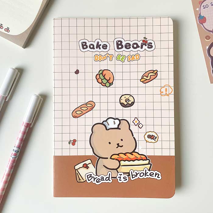 libreta a5 pequeña de estilo kawaii, ideal como cuaderno de notas para estudiantes y para bullet journal