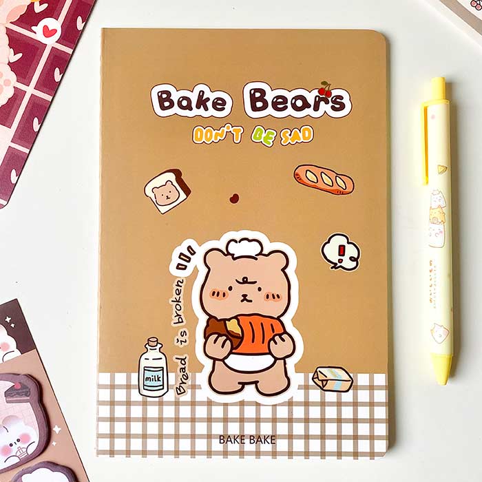 libreta a5 pequeña de estilo kawaii, ideal como cuaderno de notas para estudiantes y para bullet journal