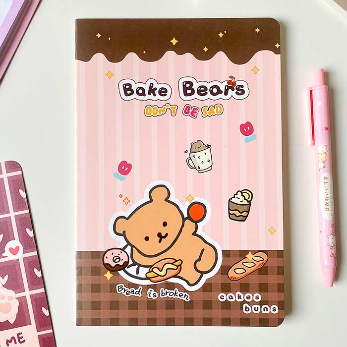 libreta a5 pequeña de estilo kawaii, ideal como cuaderno de notas para estudiantes y para bullet journal