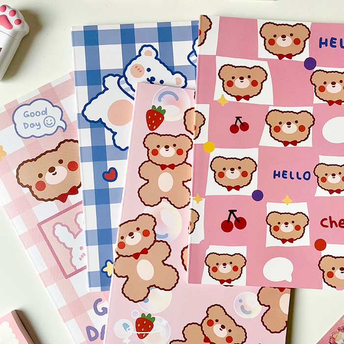 libreta a5 pequeña de estilo kawaii, ideal como cuaderno de notas para estudiantes y para bullet journal