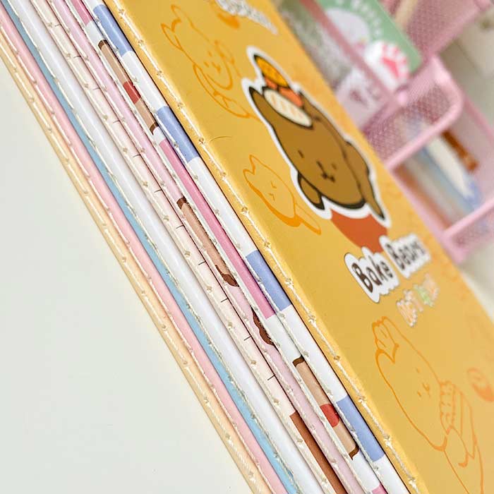 libreta a5 pequeña de estilo kawaii, ideal como cuaderno de notas para estudiantes y para bullet journal
