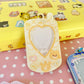 llavero portafotos con divertido diseño kawaii, ideal como accesorio para el bolso y las llaves