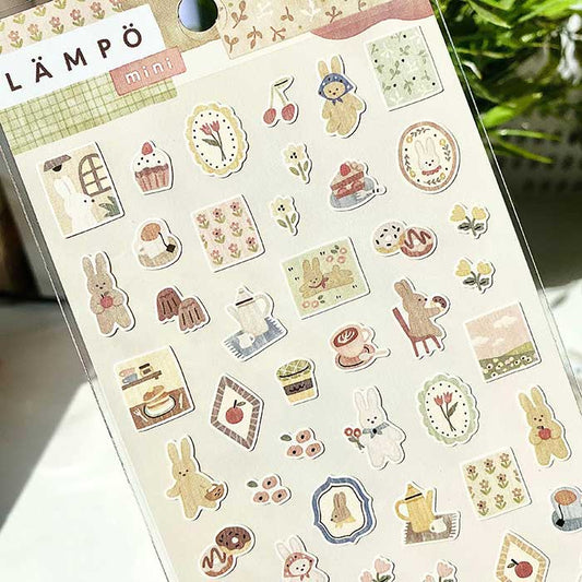 pegatinas japonesas pequeñas estilo aesthetic de papel para decorar agendas