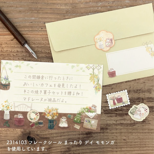 set de cartas decorativas de papeleria japonesa bonita ideal para penpal, con diseño aesthetic y kawaii de animales