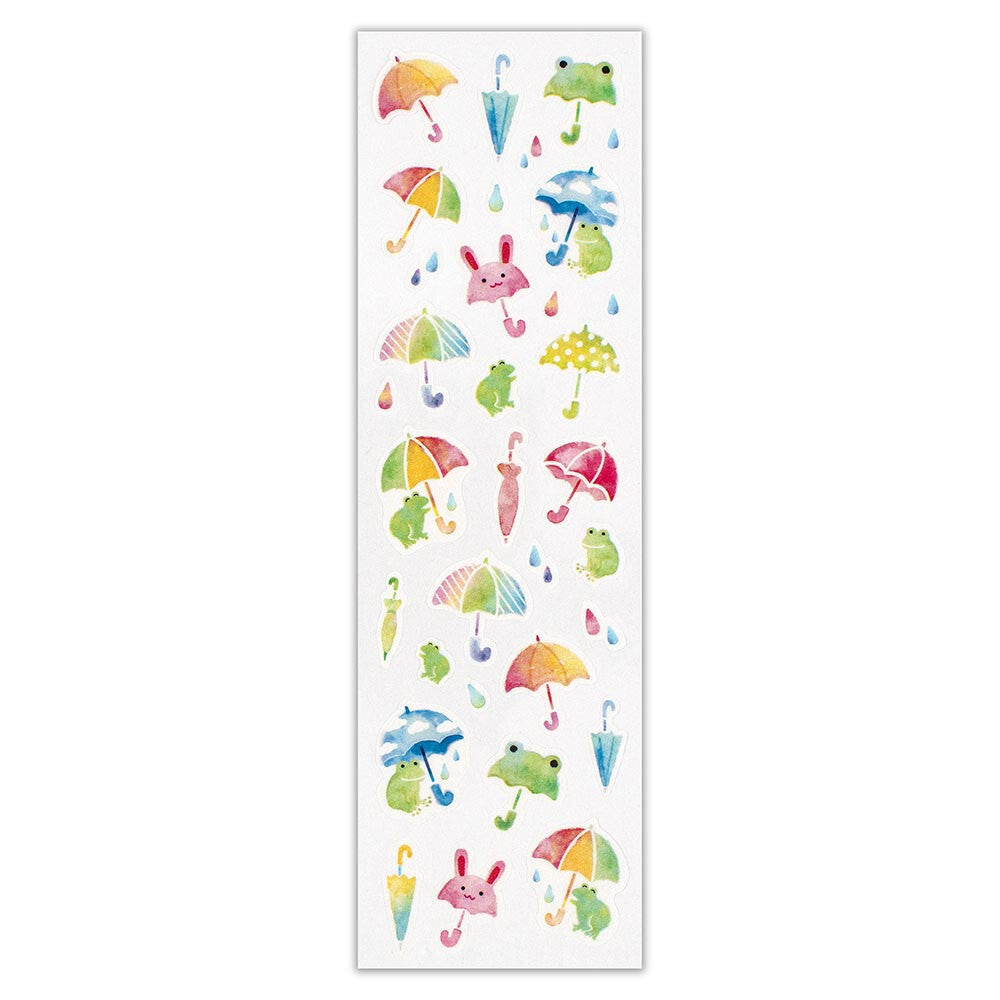NB. CO. Ltd Japan | Pegatinas de ranitas y paraguas - Papel Washi