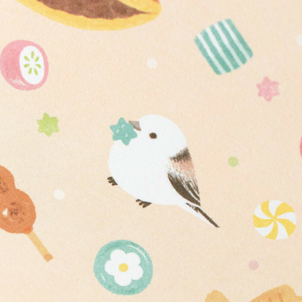postal ilustrada japonesa de animales, estilo aesthetic y kawaii para cartas penpal y papeleria bonita 