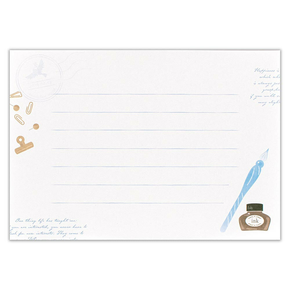 set para escribir cartas de papelería japonesa, con diseño aesthetic y kawaii 
