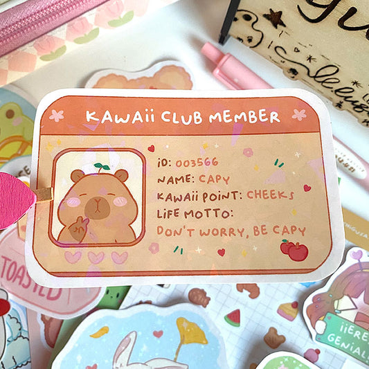 pegatina holografica sticker brillante para decorar estilo kawaii