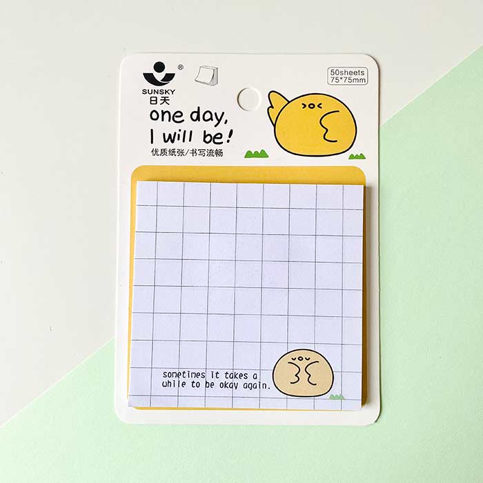 notas adhesivas para estudiantes o oficina con diseños kawaii