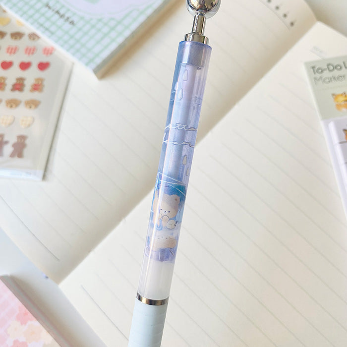 lápiz de minas con diseños kawaii, portaminas de japón divertido con hamster, comida japonesa y osito