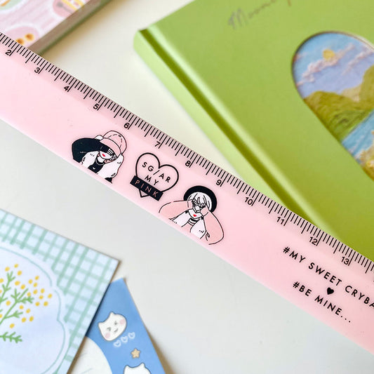 papelería coreana chica aesthetic rosa