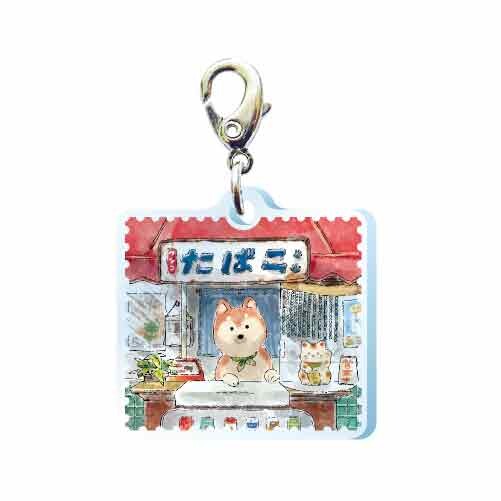 Llavero con personaje kawaii de ilustración estilo japonés