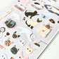 pegatinas coreanas de gato y gatitos para agenda y bullet journal