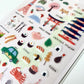 pegatinas coreanas de viaje y tokyo para agenda y decorar el bullet journal