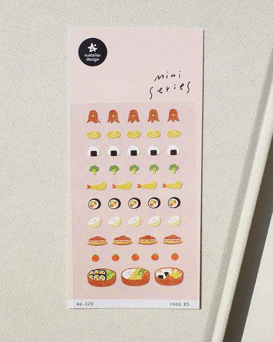 pegatinas coreanas de comida coreana y comida japonesa para agenda y decorar el bullet journal
