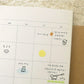 pegatinas coreanas de perro en lineart negro estilo minimalista para agenda y bullet journal