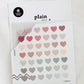 SUATELIER | Pegatinas Decorativas - 3 Hojas de corazones