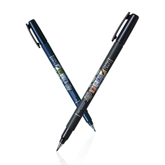 rotuladores de pincel japonés de la marca tombow ideal para principiantes en caligrafía