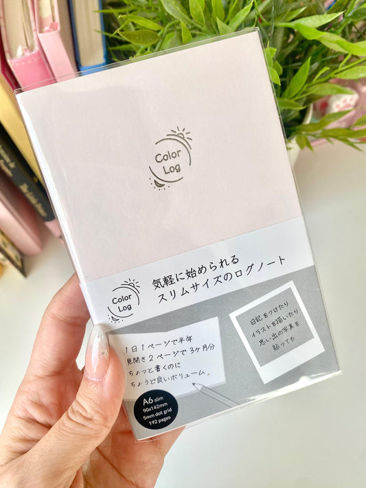 Nakabayashi | Libreta de bolsillo con puntitos Color Log - Rosa