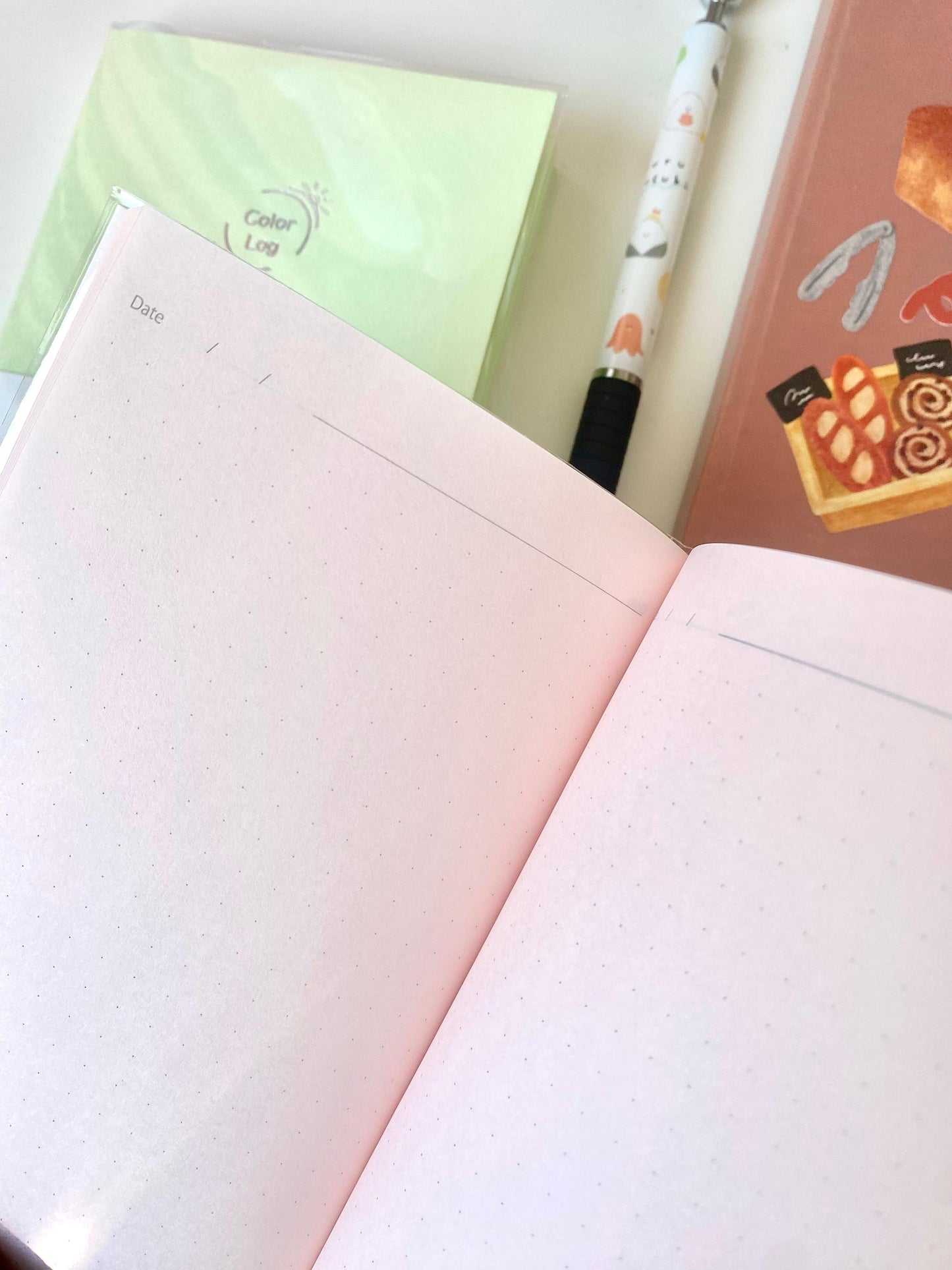 Nakabayashi | Libreta de bolsillo con puntitos Color Log - Rosa