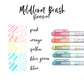 rotuladores de pincel doble punta mildliner japoneses en tonos fluorescentes para bullet journal