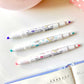 Subrayadores doble punta rotulador mildliner de buena calidad, colores suaves de la marca japonesa zebra