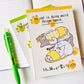 bloc de notas A6 de gatitos adorables con diferentes diseños de papelería japonesa