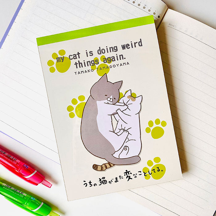bloc de notas A6 de gatitos adorables con diferentes diseños de papelería japonesa