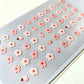 pegatinas coreanas de flores rosas de cerezo para agenda y decorar el bullet journal
