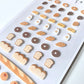 pegatinas coreanas de galletas y panadería para agenda y decorar el bullet journal