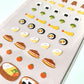 pegatinas coreanas de comida coreana y comida japonesa para agenda y decorar el bullet journal
